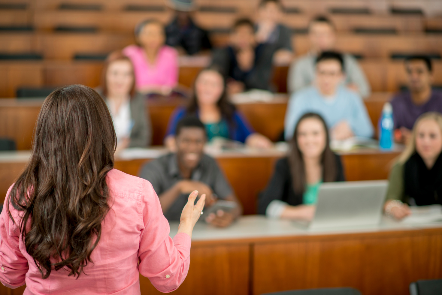 Professor Teaching a College Class